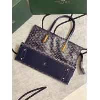 New Color Goyard Marquises Zippered Tote Bag 00317 Navy Blue