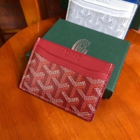 Top Wholesale Goyard Original Card Holder 020090 Red