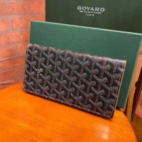 Hot Fashion Goyard Original Long Purse 020081 Black And Tan