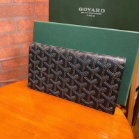 Famous Brand Goyard Original Long Purse 020081 Black