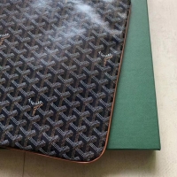 Grade Goyard Original Senat Pouch iPad Bag Large L020115 Black And Tan