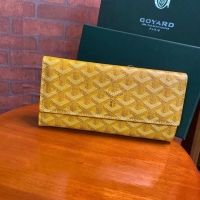 Grade Low Cost Goyard Original Long Wallet 020174 Yellow