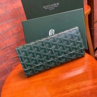 Free Shipping Discount Goyard Original Long Wallet 020174 Green