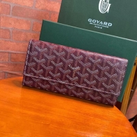 Top Quality Goyard Original Long Purse 020174 Bungundy