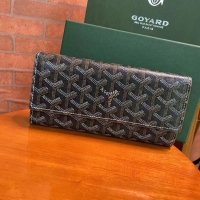 Top Cheapness Goyard Original Long Purse 020174 Black And Tan