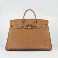 Hermes Birkin 40CM Togo Handbag Light Coffee 6099 Gold