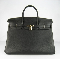 Hermes Birkin 40CM Togo Bag Black 6099 Gold