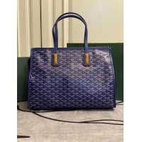 Discount Fashion Goyard Sac Marquises Zippered Tote Bag 00317 Dark Blue