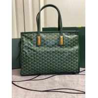 Hot Sall Goyard Sac Marquises Zippered Tote Bag 00317 Green