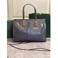 Newly Launched Goyard Marquises Zippered Tote Bag 00317 Dark Grey