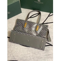 Newly Launched Goyard Marquises Zippered Tote Bag 00317 Dark Grey