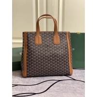 New Style Goyard Mens Messenger Bags And Totes 8977 Black And Tan