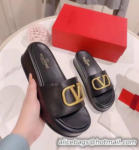 Most Popular Valentino Garavani Vlogo Signature Slides V8410 Black