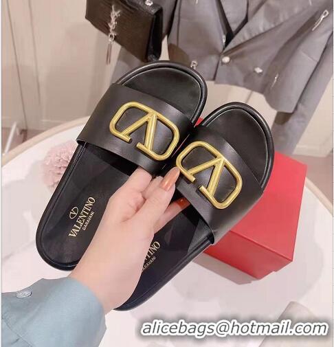 Most Popular Valentino Garavani Vlogo Signature Slides V8410 Black