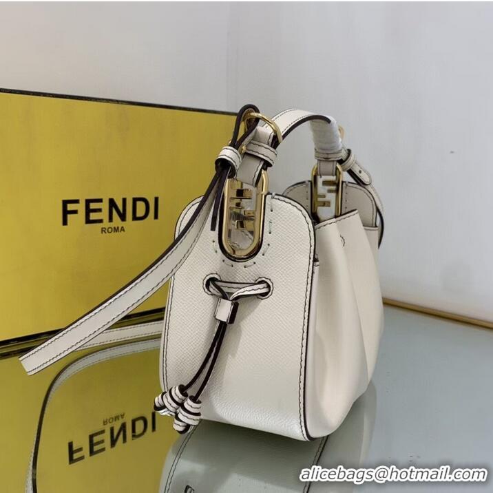 Good Product FENDI TOUCH leather bag 8BS059 White