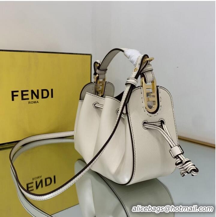 Good Product FENDI TOUCH leather bag 8BS059 White