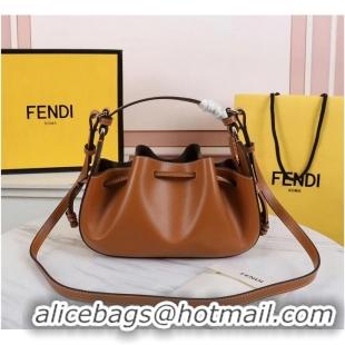 Promotional FENDI TOUCH leather bag 8BS059 Caramel