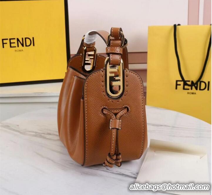 Promotional FENDI TOUCH leather bag 8BS059 Caramel