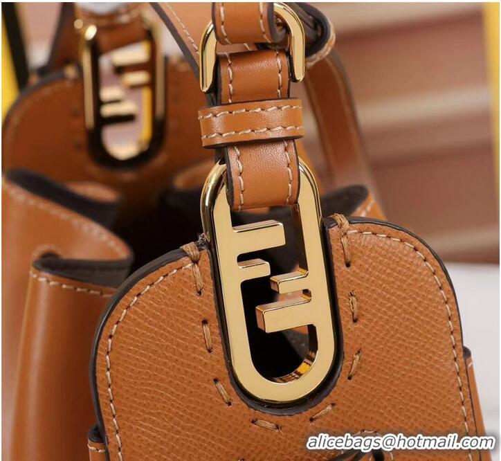 Promotional FENDI TOUCH leather bag 8BS059 Caramel