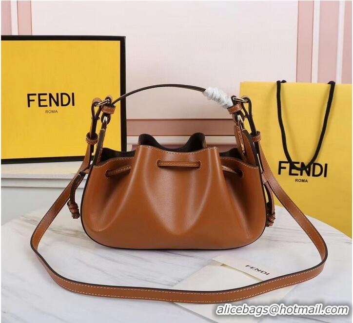 Promotional FENDI TOUCH leather bag 8BS059 Caramel