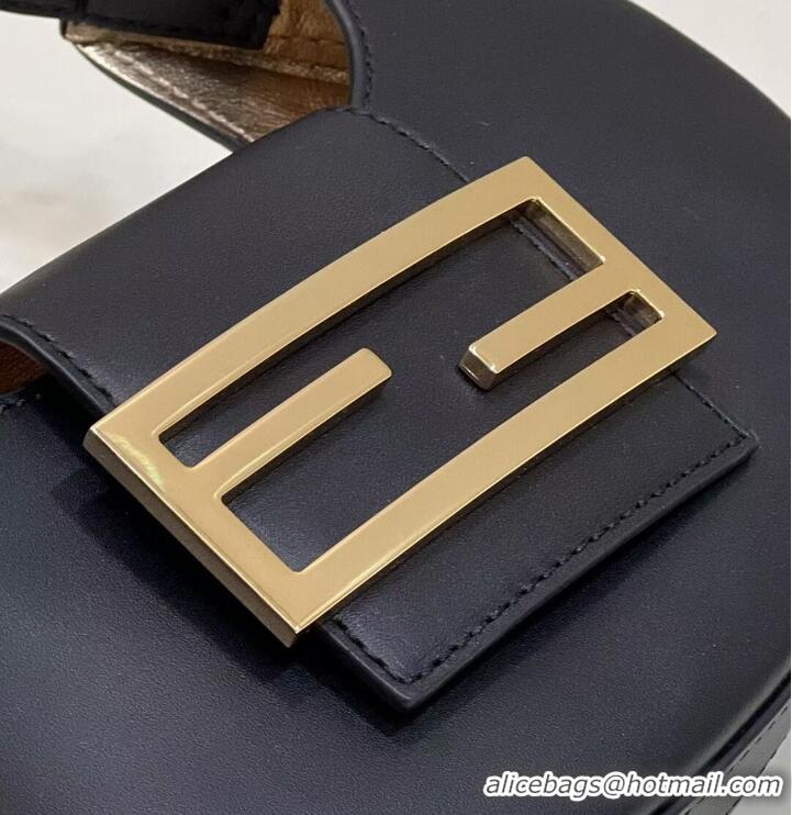 Promotional Fendi Cookie black leather mini bag 8BS065A