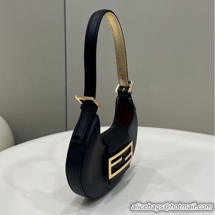 Promotional Fendi Cookie black leather mini bag 8BS065A