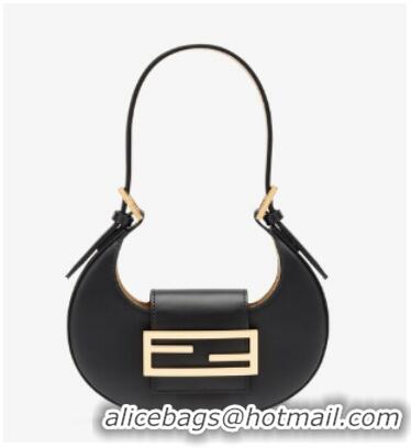 Promotional Fendi Cookie black leather mini bag 8BS065A