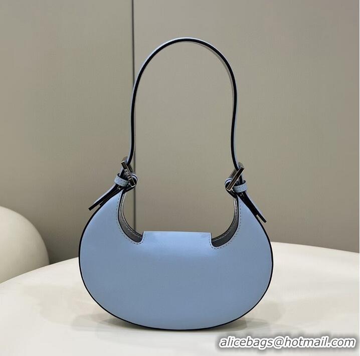 Grade Fendi Cookie Light blue leather mini bag 8BS065A