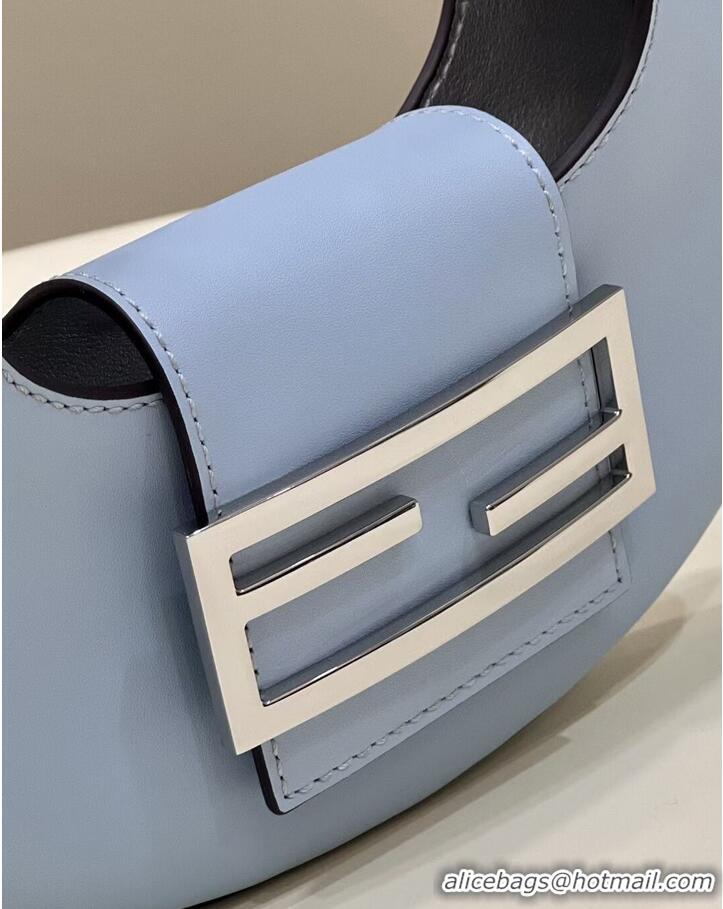 Grade Fendi Cookie Light blue leather mini bag 8BS065A