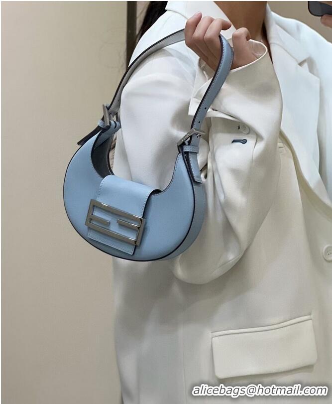 Grade Fendi Cookie Light blue leather mini bag 8BS065A