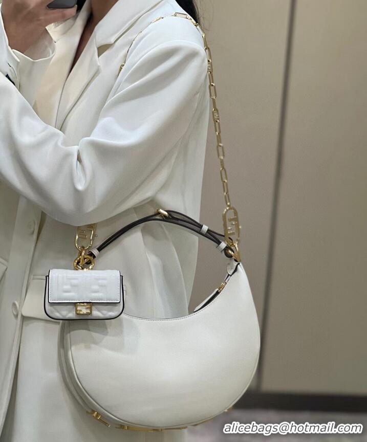 Buy Promotional Fendi graphy Small White leather bag 8BR798