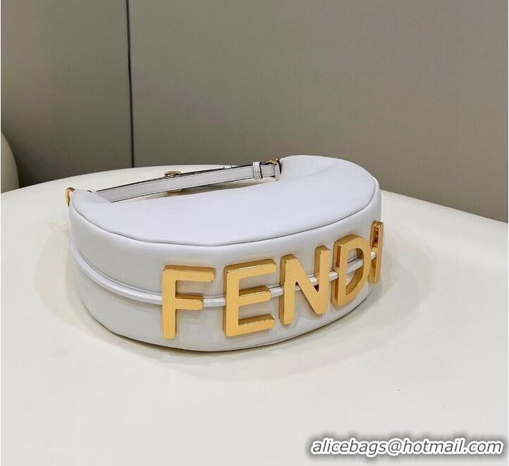 Buy Promotional Fendi graphy Small White leather bag 8BR798