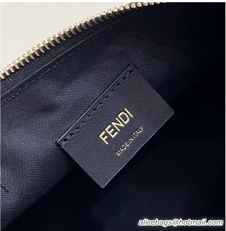 Famous Brand Fendi graphy Small black leather bag 8BR798