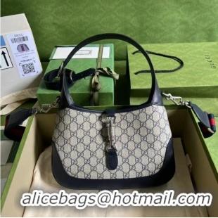 Promotional Gucci Jackie 1961 small GG shoulder bag 678843 blue