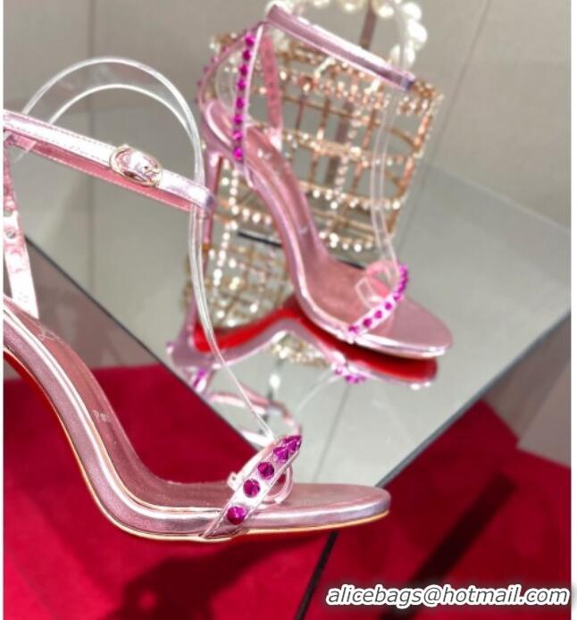 Best Price Christian Louboutin Neon High Heel Sandals 10cm Pink 032839