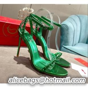 Low Cost Christian Louboutin Neon High Heel Sandals 10cm Green 032837