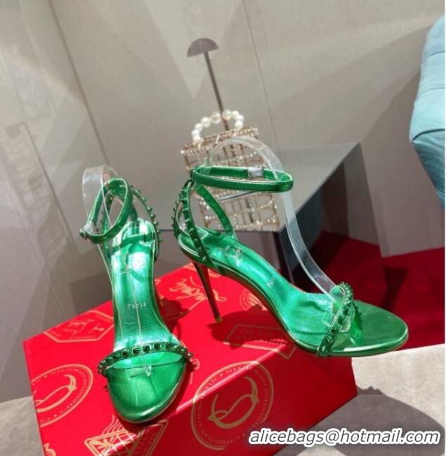 Low Cost Christian Louboutin Neon High Heel Sandals 10cm Green 032837