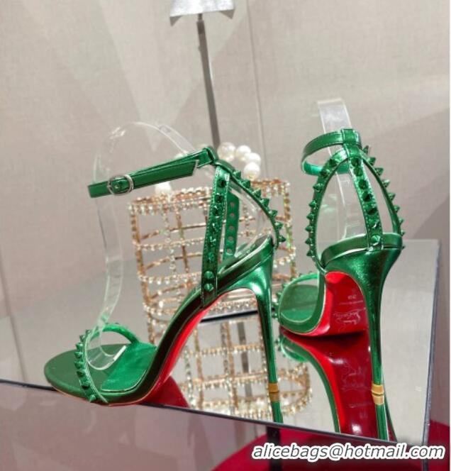 Low Cost Christian Louboutin Neon High Heel Sandals 10cm Green 032837