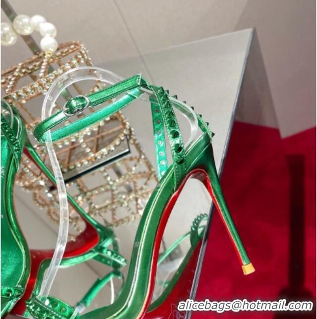 Low Cost Christian Louboutin Neon High Heel Sandals 10cm Green 032837