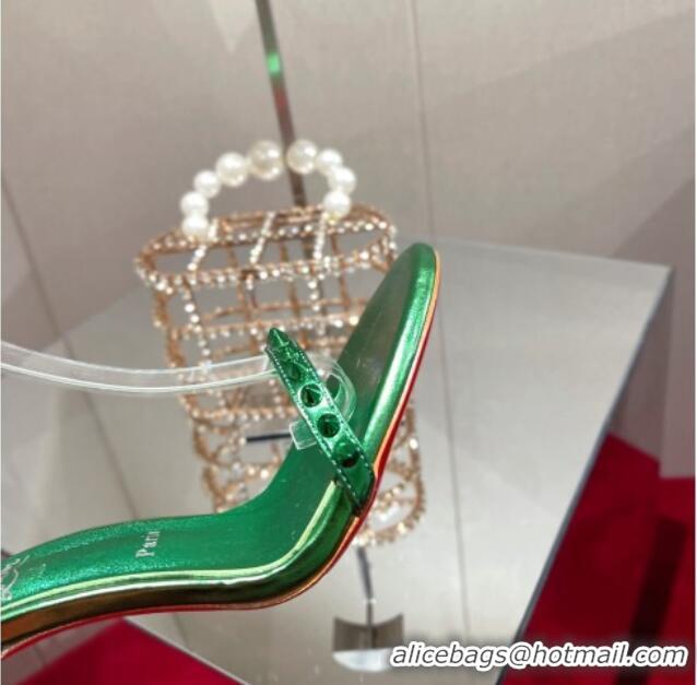 Low Cost Christian Louboutin Neon High Heel Sandals 10cm Green 032837