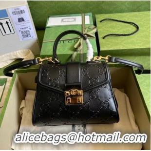 Unique Discount Gucci Small GG top handle bag 675791 black