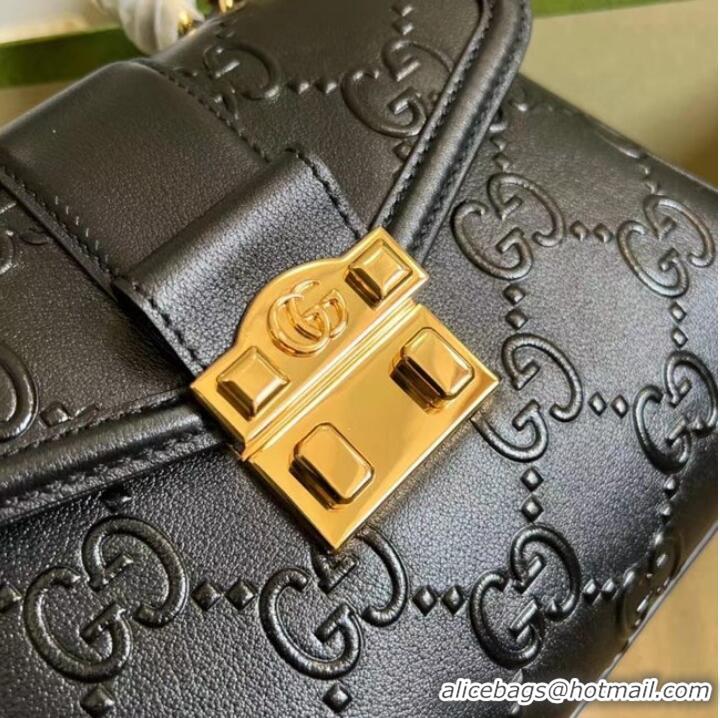 Unique Discount Gucci Small GG top handle bag 675791 black