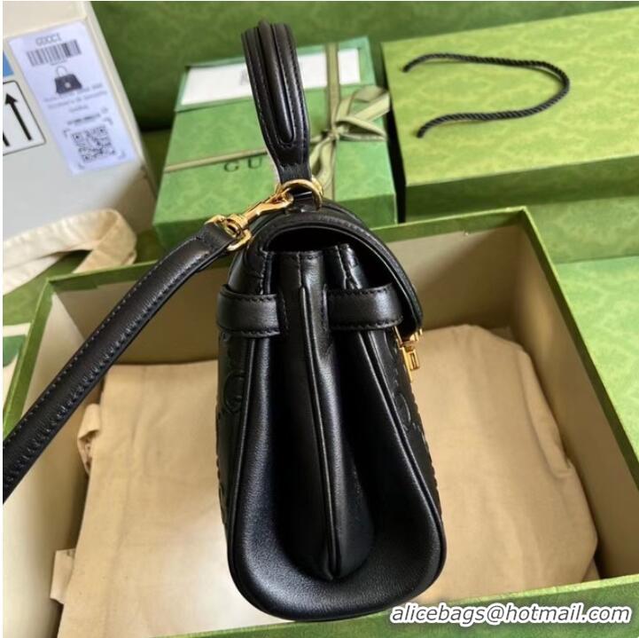 Unique Discount Gucci Small GG top handle bag 675791 black