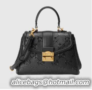 Unique Discount Gucci Small GG top handle bag 675791 black