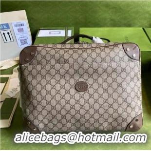 Discount AAAAA Gucci GG briefcase 658543 brown