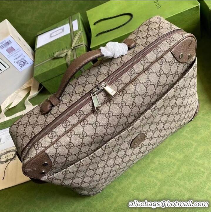 Discount AAAAA Gucci GG briefcase 658543 brown