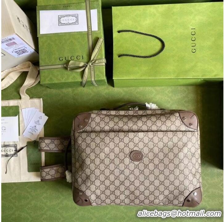 Discount AAAAA Gucci GG briefcase 658543 brown