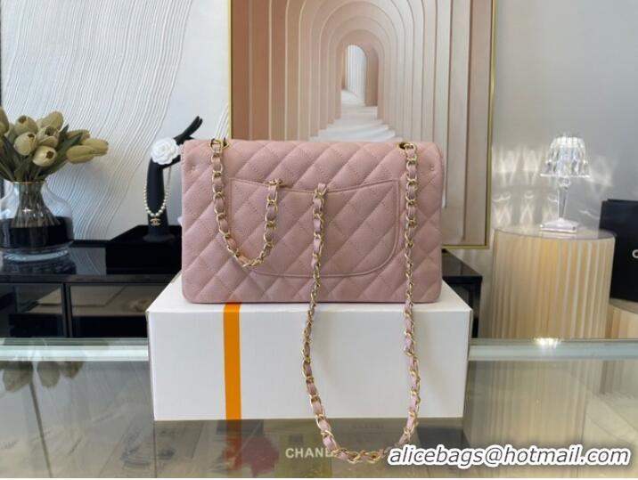 Market Sells Chanel classic handbag Grained Calfskin gold-Tone Metal 01112 Cherry Blossom powder