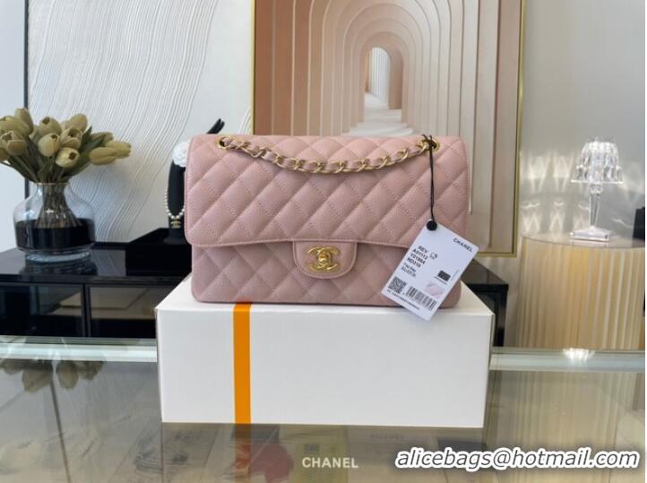 Market Sells Chanel classic handbag Grained Calfskin gold-Tone Metal 01112 Cherry Blossom powder