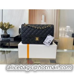 Buy Cheap Chanel classic handbag Grained Calfskin&gold Metal 01112 black